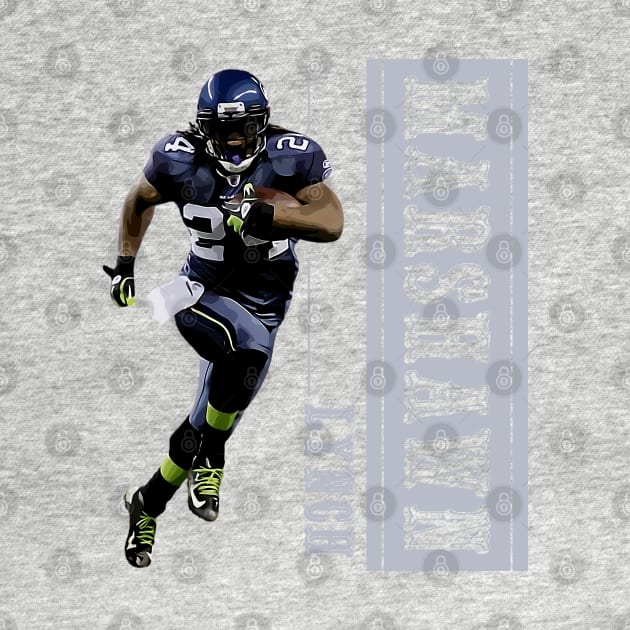 Marshawn Lynch by Aloenalone